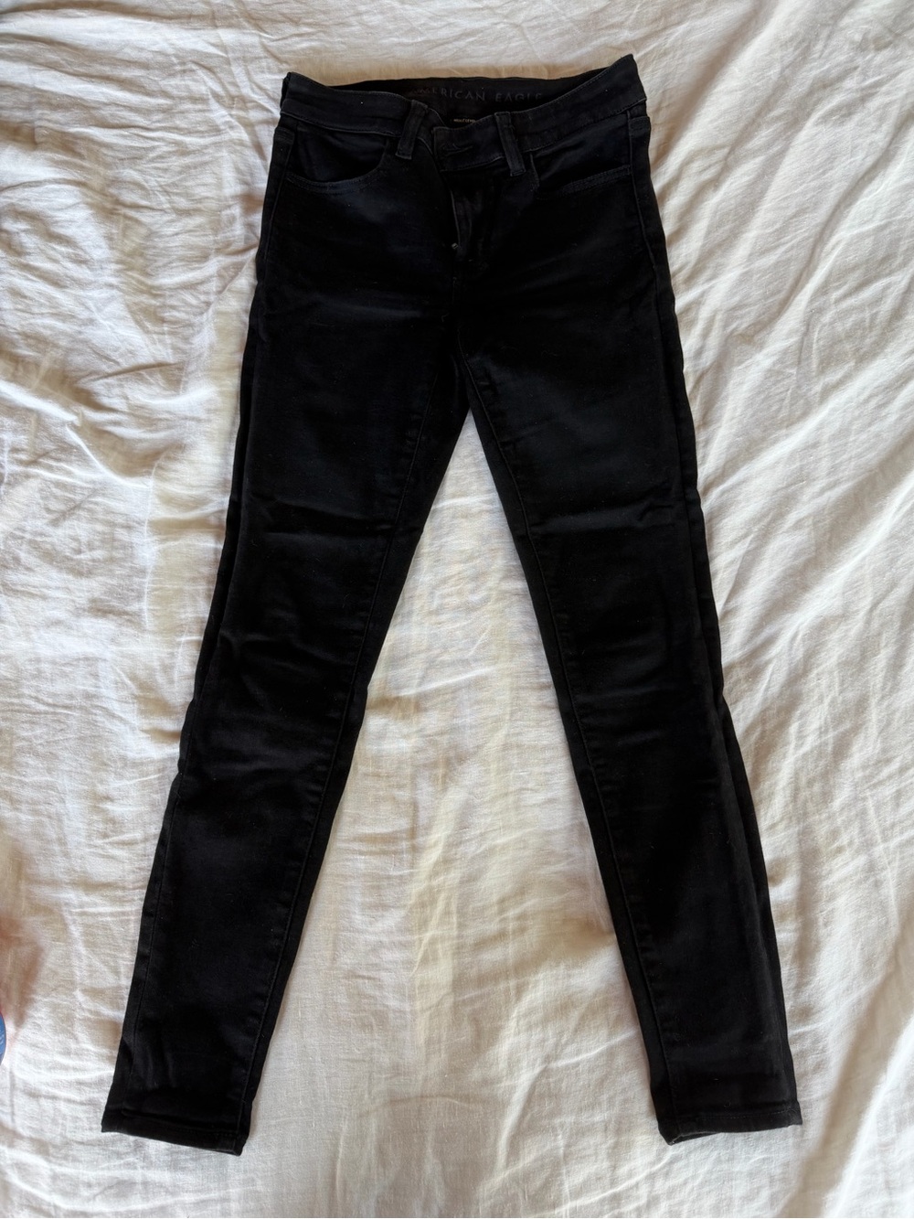 American Eagle Jegging Next Level Stretch Black Jeans Size 2 Short